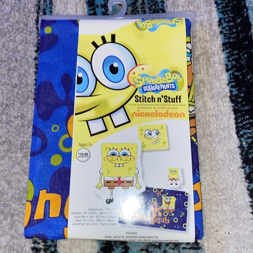 SpongeBob SquarePants stitch n’ stuff pillow set